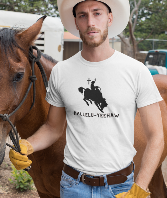 "Hallelu-Yeehaw" Men’s Relaxed T-Shirt