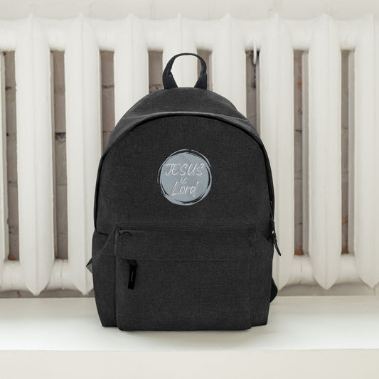 Embroidered "Jesus is Lord" Backpack