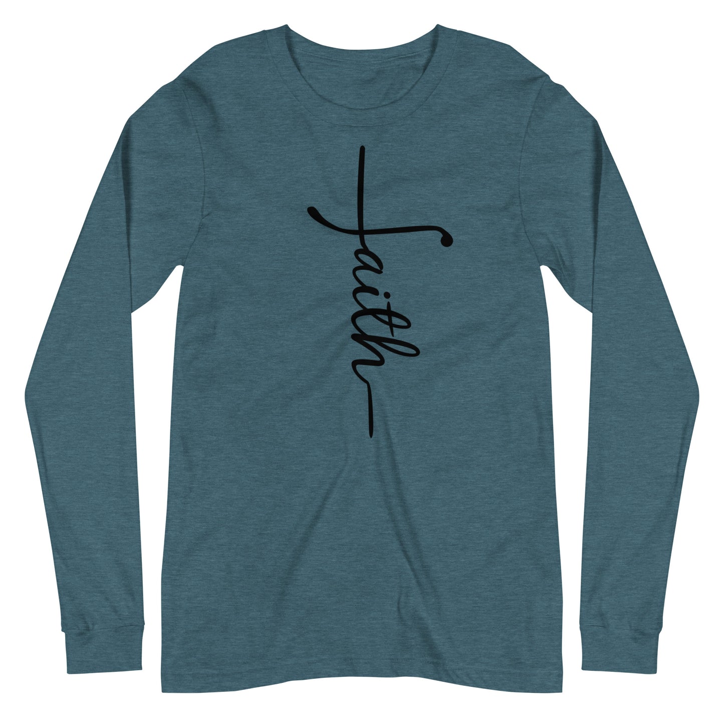 Faith and Cross Long Sleeve Tee