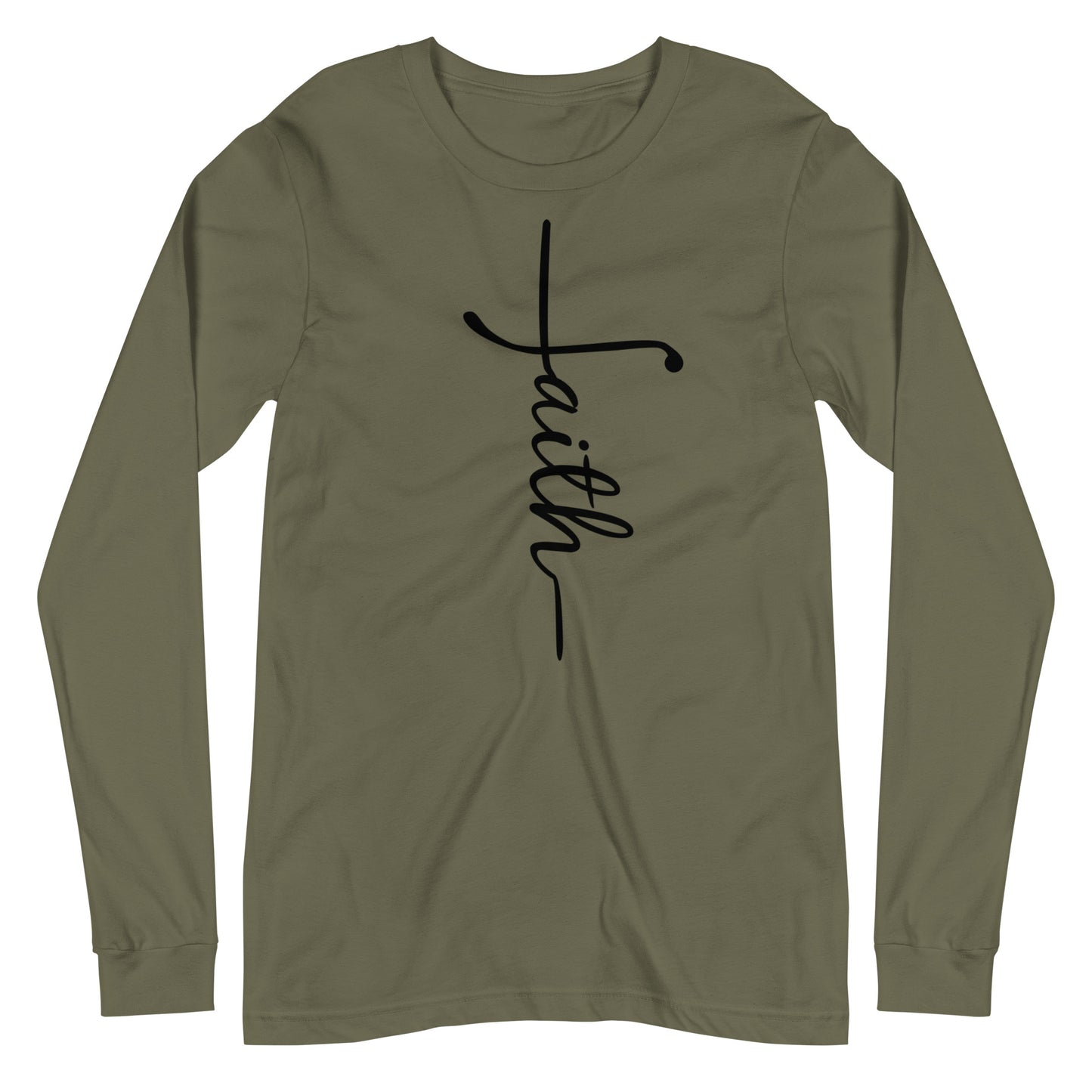 Faith and Cross Long Sleeve Tee