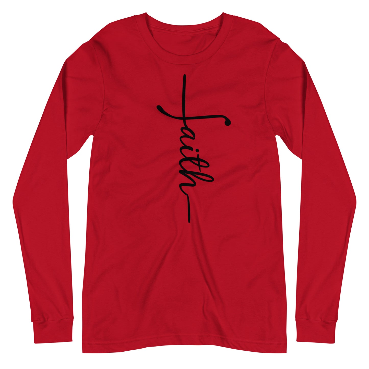 Faith and Cross Long Sleeve Tee