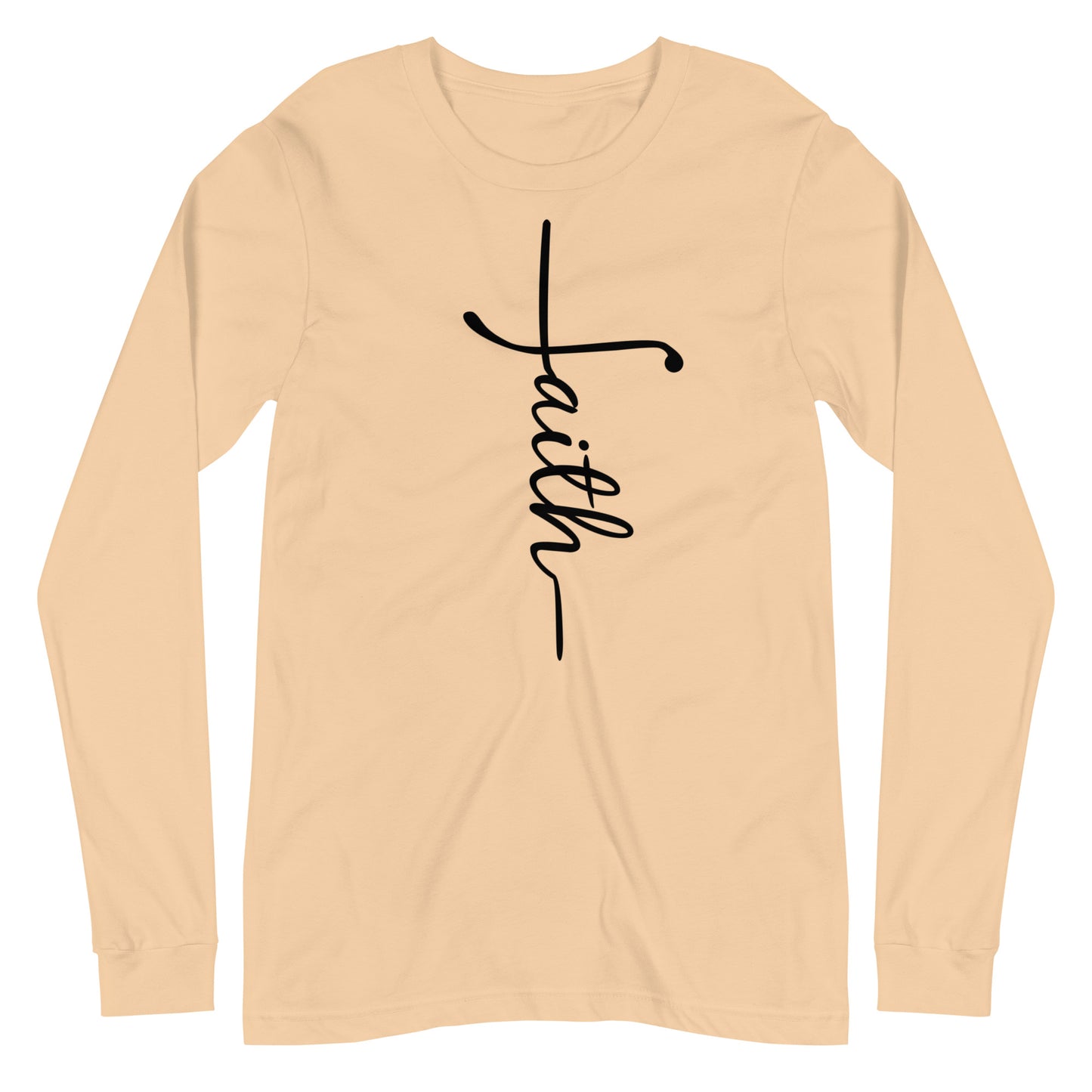 Faith and Cross Long Sleeve Tee