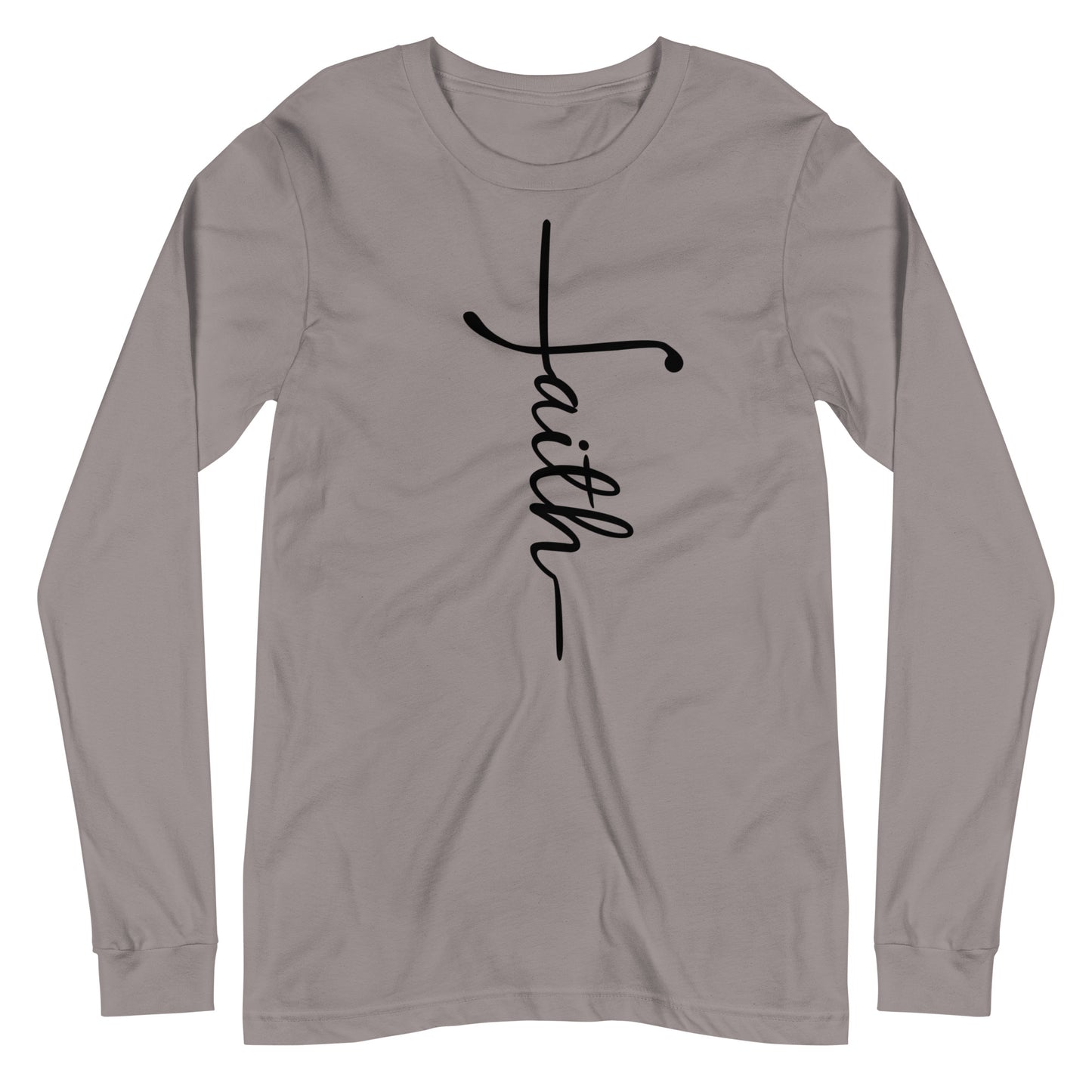 Faith and Cross Long Sleeve Tee