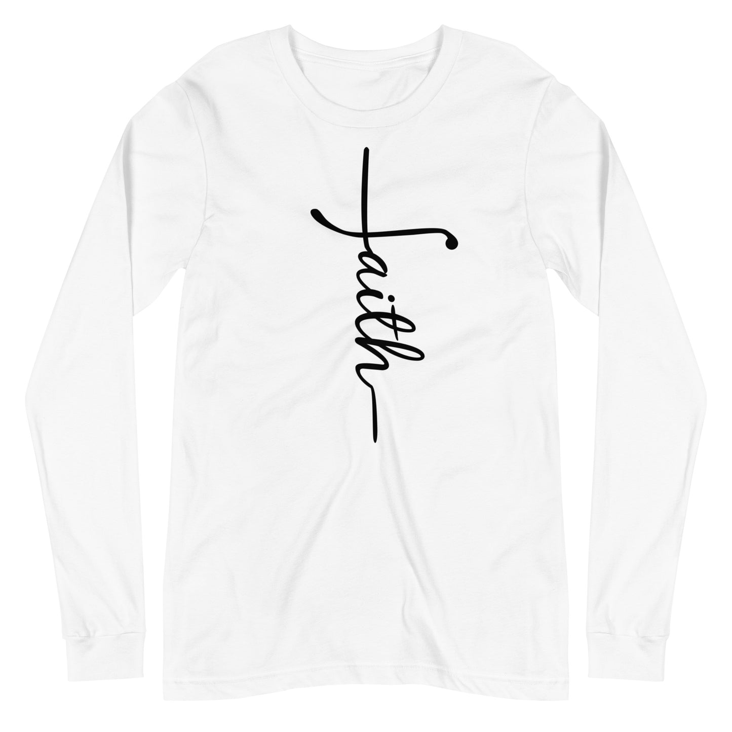 Faith and Cross Long Sleeve Tee