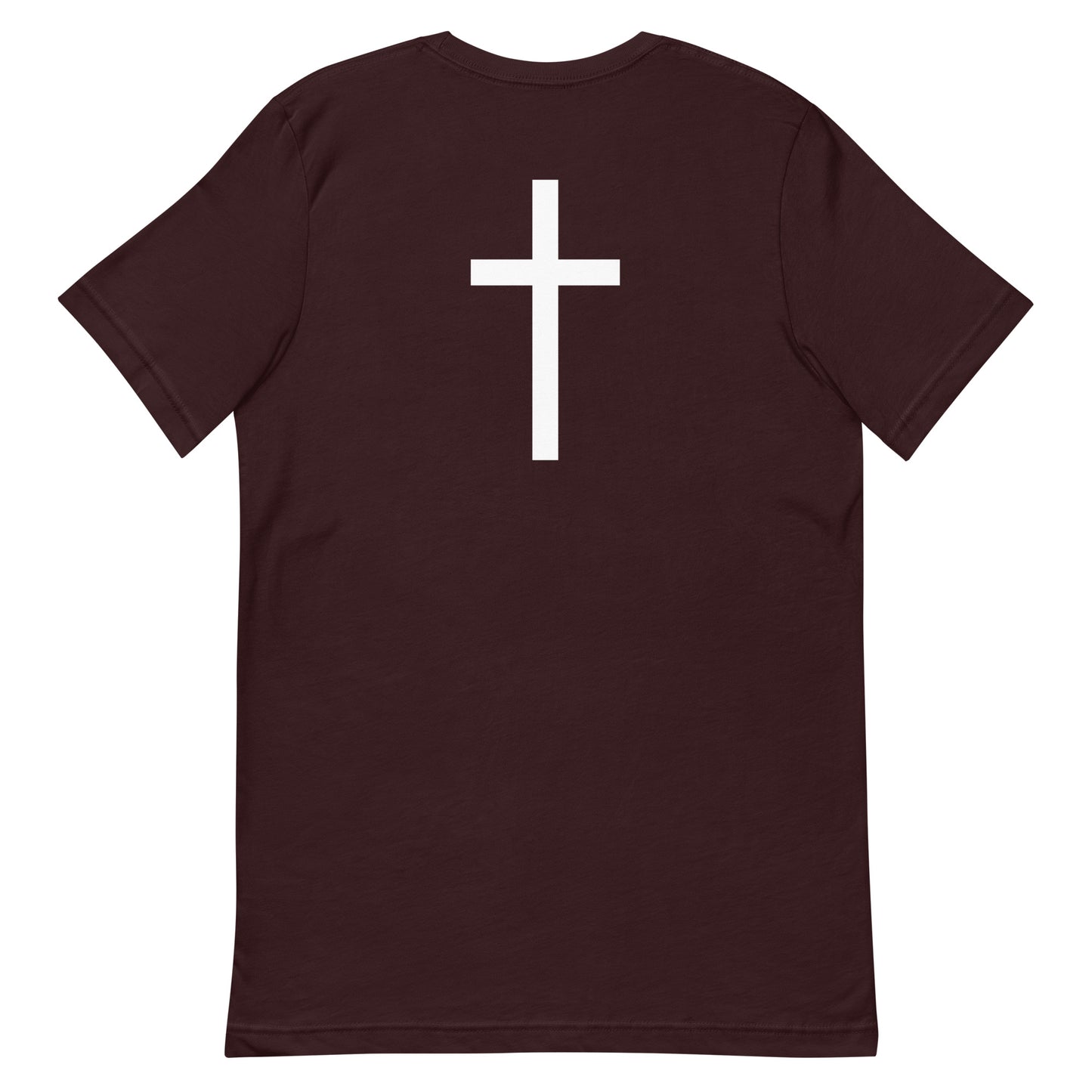 "Pick up your cross and follow Me" Unisex T-Shirt, Front and Back