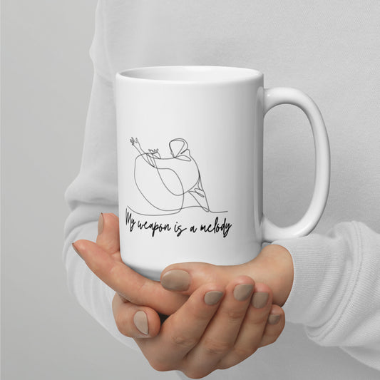 "My Weapon Is A Melody" Mug, 11oz and 15oz