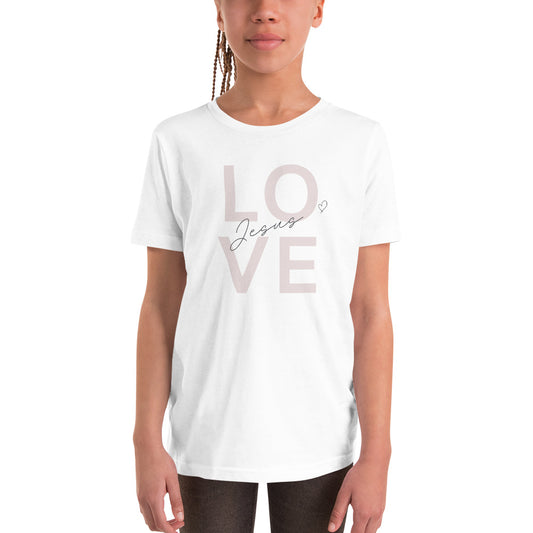 "Love Jesus" Youth Short Sleeve T-Shirt